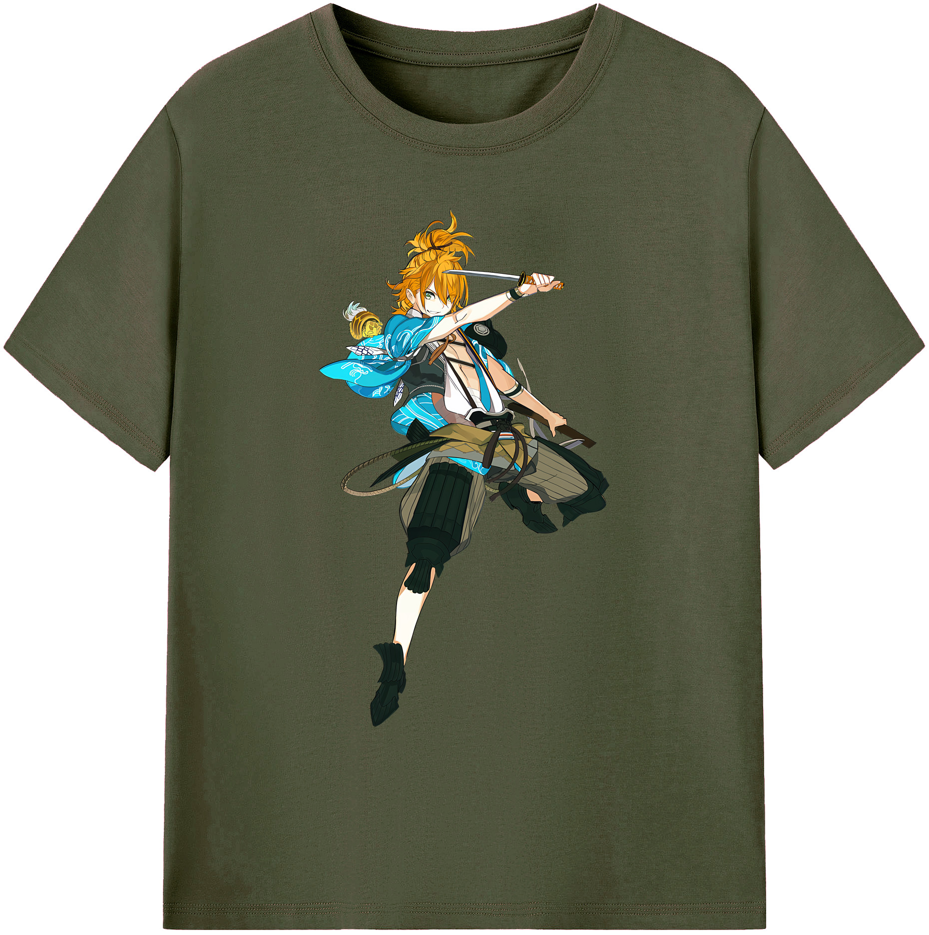 （画像用） 刀剣乱舞 Touken Ranbu 綿100％ メンズ半袖Tシャツ｜肌触りやわらか＆通気性
